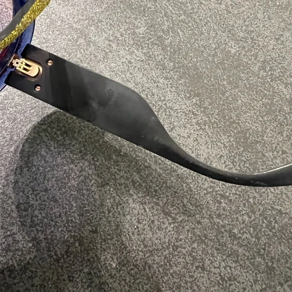 Gucci Red and Blue Glitter Sunglasses - READ Description - Picture 7 of 16